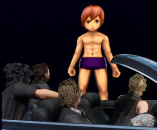 Illustration for article titled Final Fantasy Character Sure Looks Strange Undressed